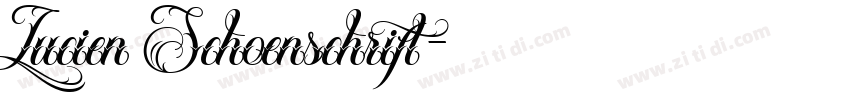 Lucien Schoenschrift字体转换